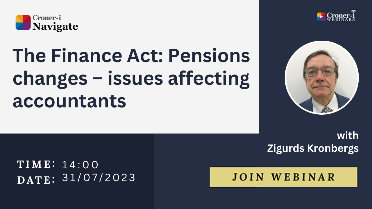 The Finance Act Pensions Changes Issues Affecting Accountants